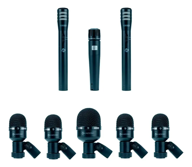 Kit de microfones para bateria Kadosh KMD 108