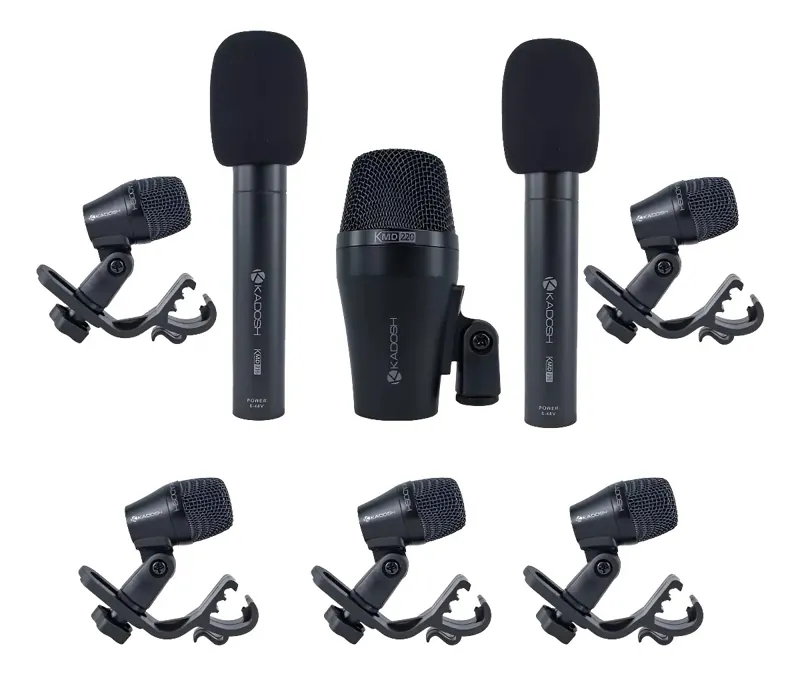 Kit de microfones para bateria Kadosh KMD 208