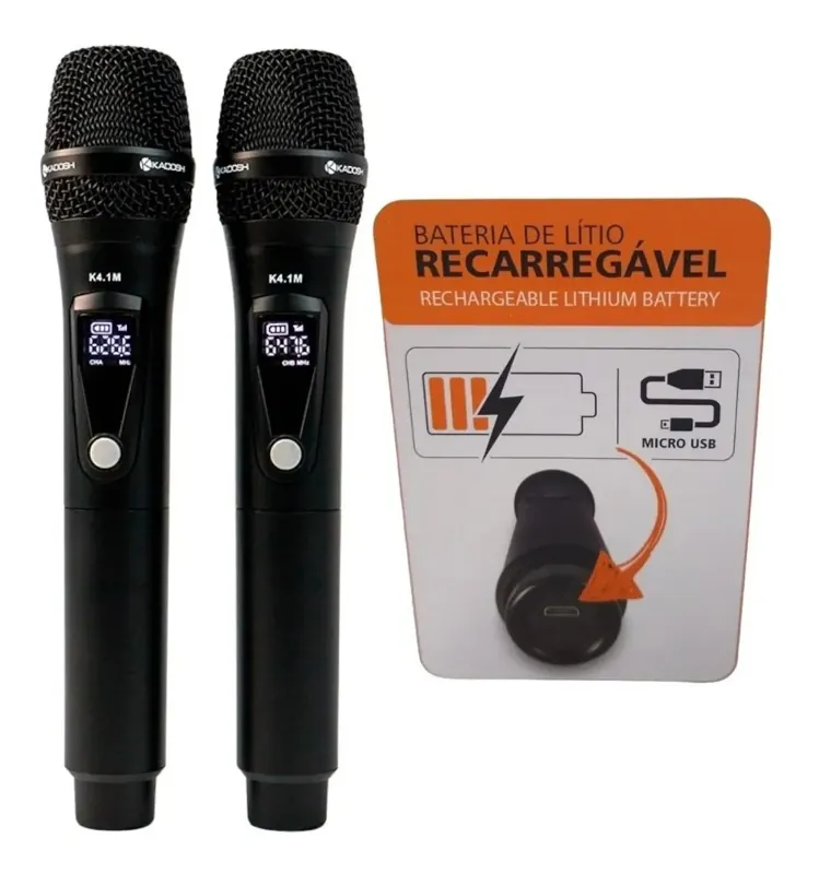 Microfone sem fio Kadosh K-412M