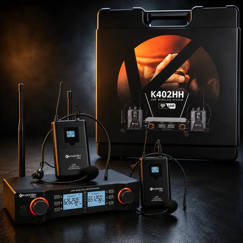 Microfone sem fio Kadosh KDSW-402HH