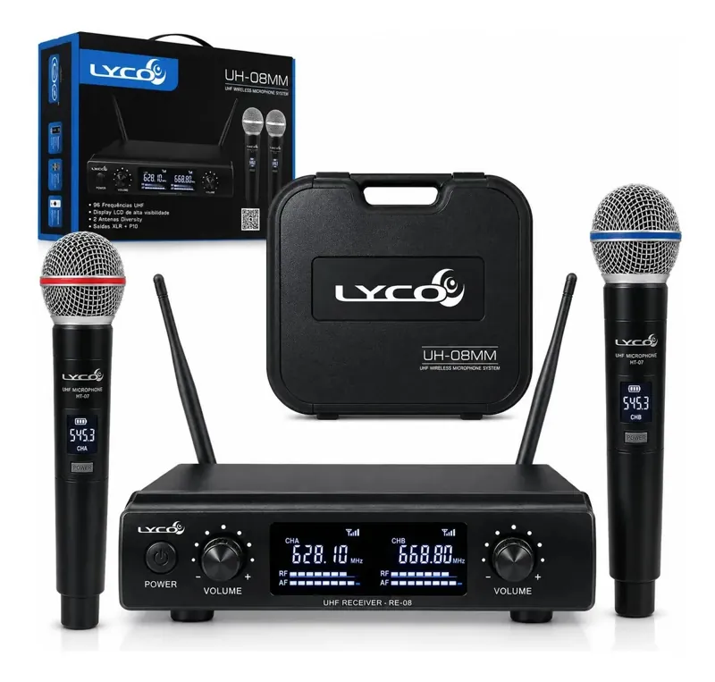 Microfone sem fio Lyco UH08-MM
